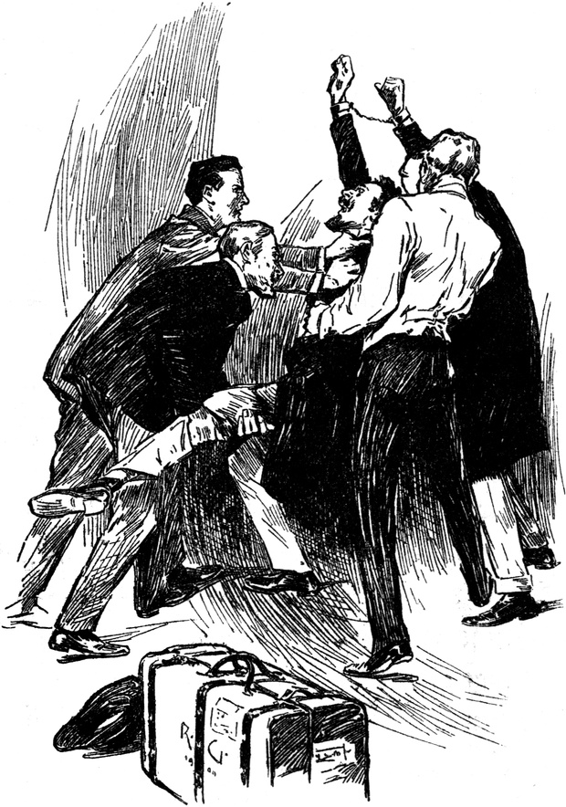 Der Gefangene versucht zu
  fliehen