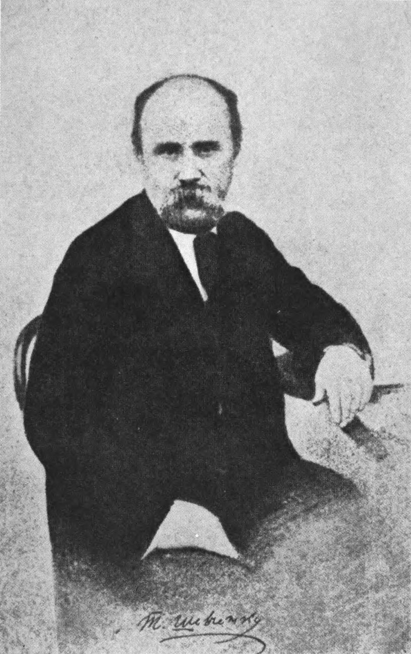 Photograph of Shevchenko in 1860